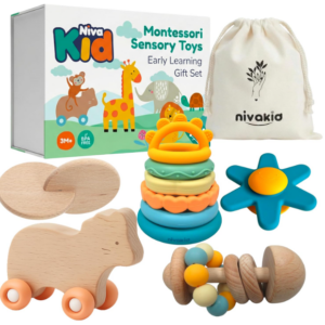 Coffret d’éveil bébé – 3 livres sensoriels